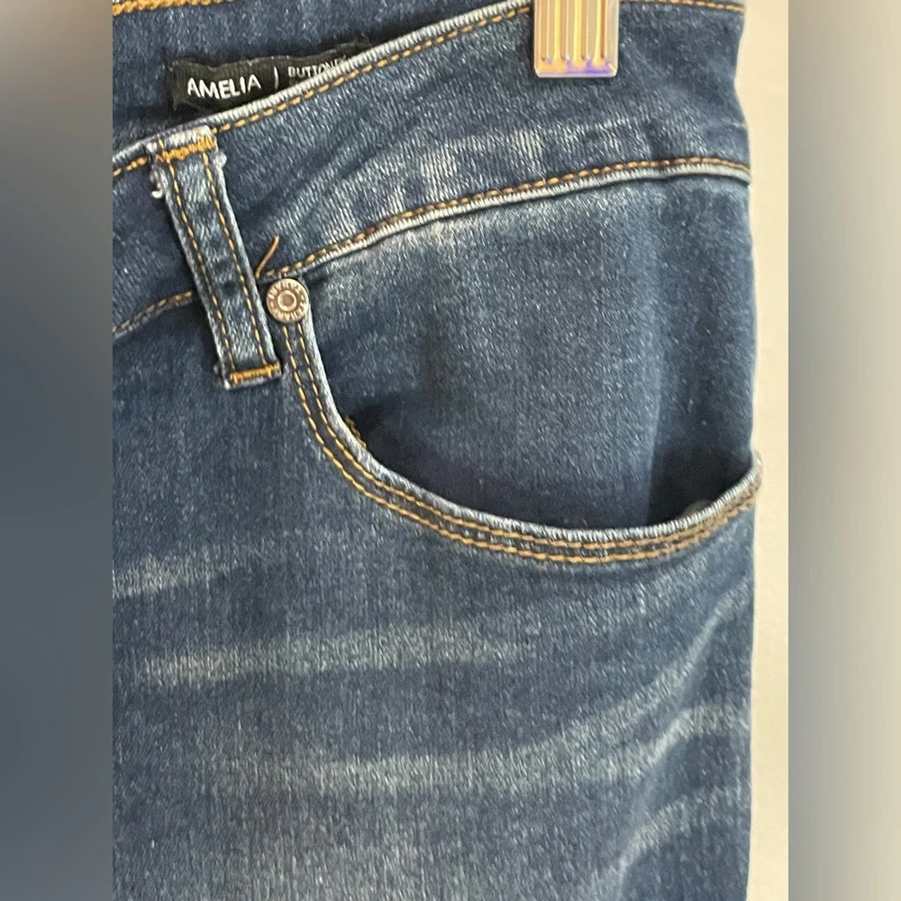 Tahari (Amelia) Button Fly Skinny Jeans Womens Size 10/30 Button Up 90s Y2K - Picture 13 of 15